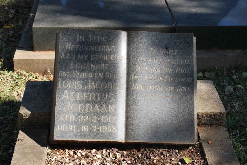 JORDAAN Louis Jacobus Albertus 1917-1965