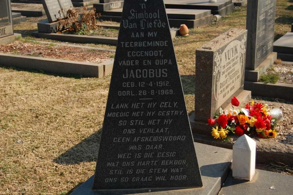 JAGER Jacobus, de  1912-1969