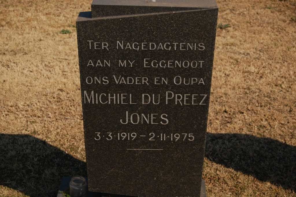 JONES Michiel Du Preez 1919-1975