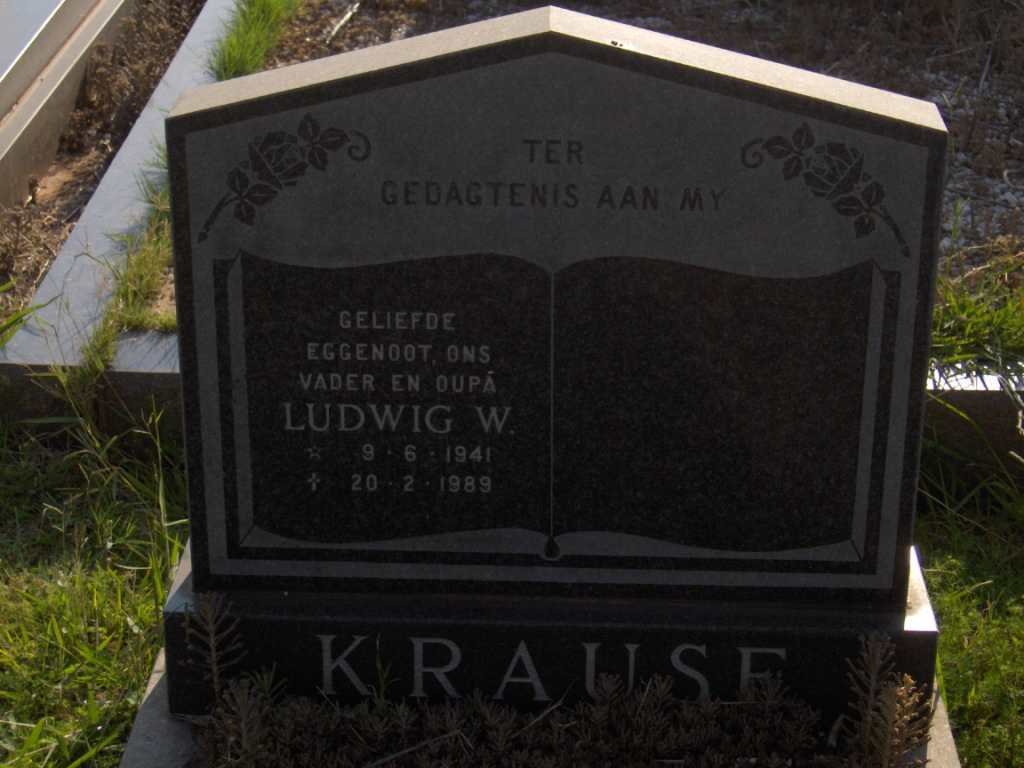KRAUSE Ludwig W. 1941-1989