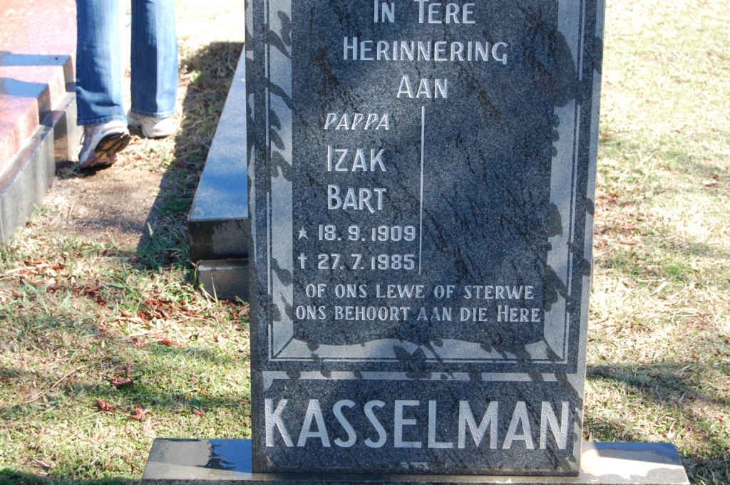 KASSELMAN Izak Bart 1909-1985
