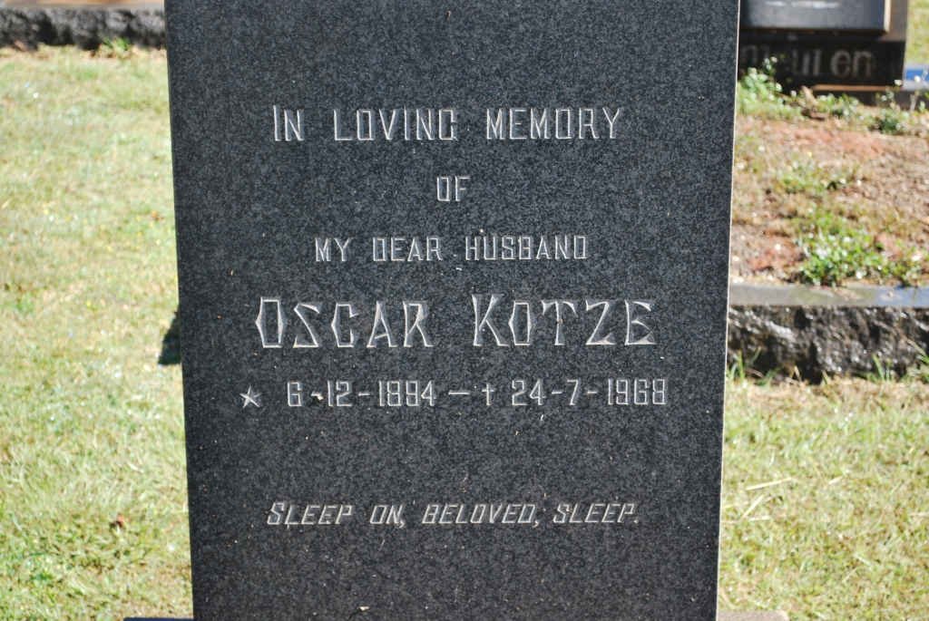 KOTZE Oscar 1894-1968