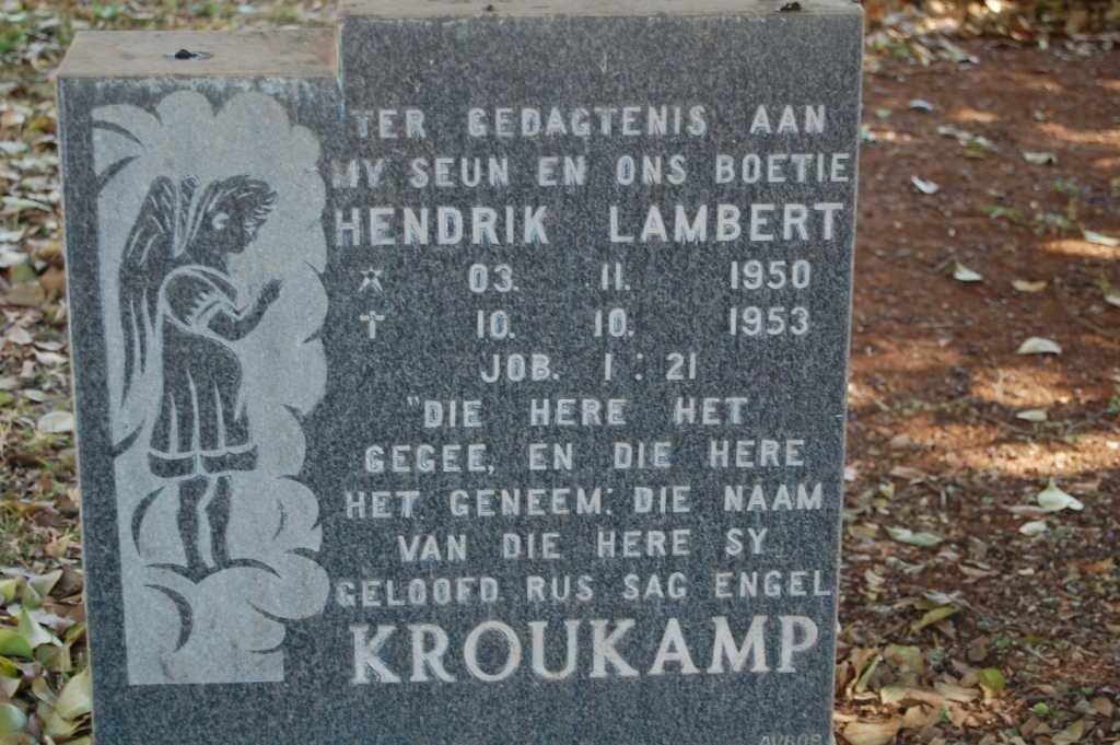 KROUKAMP Hendrik Lambert 1950-1953