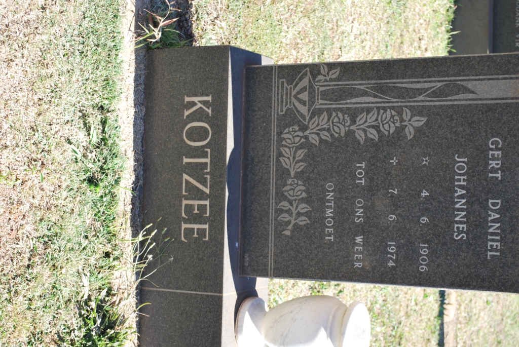 KOTZEE Gert Daniël Johannes 1906-1974