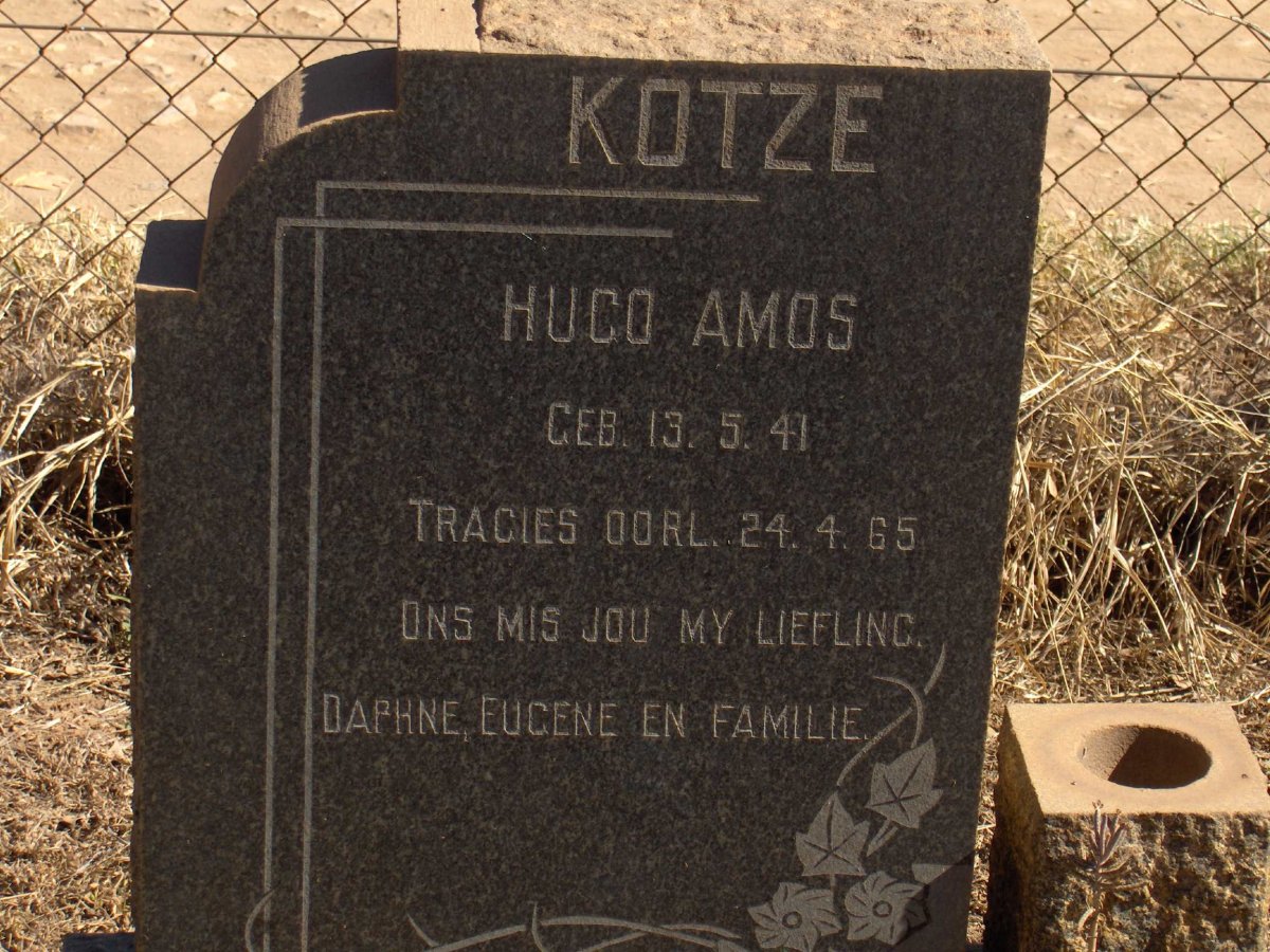 KOTZE Hugo Amos 1941-1965
