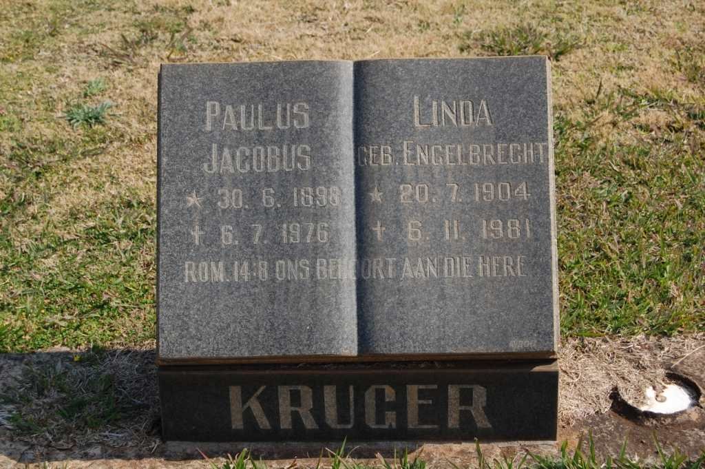 KRUGER Paulus Jacobus 1898-1976 &amp; Linda ENGELBRECHT 1904-1981