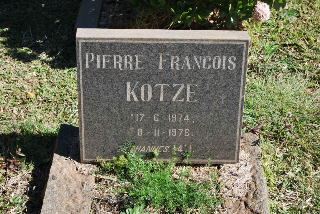 KOTZÉ Pierre Francois 1974-1976