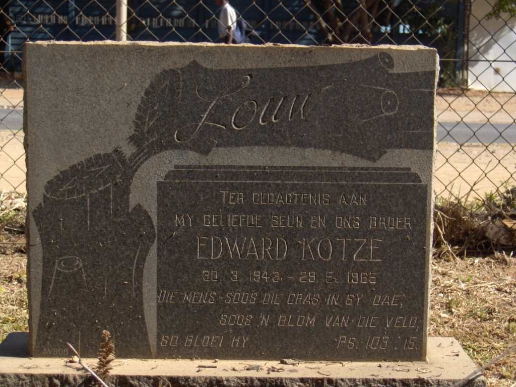 KOTZE Edward 1943-1966