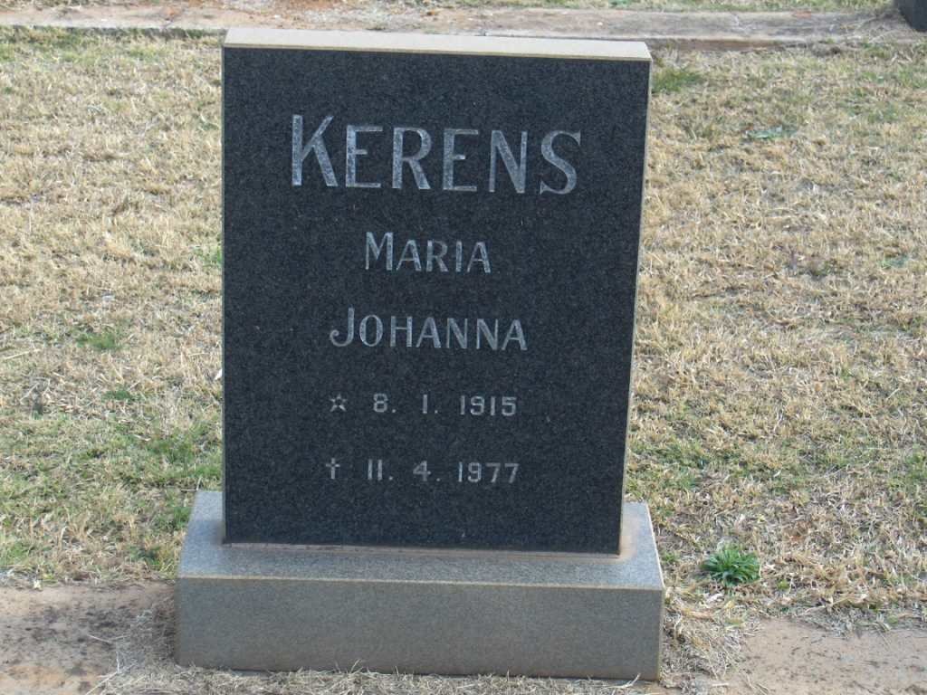 KERENS Maria Johanna 1915-1977