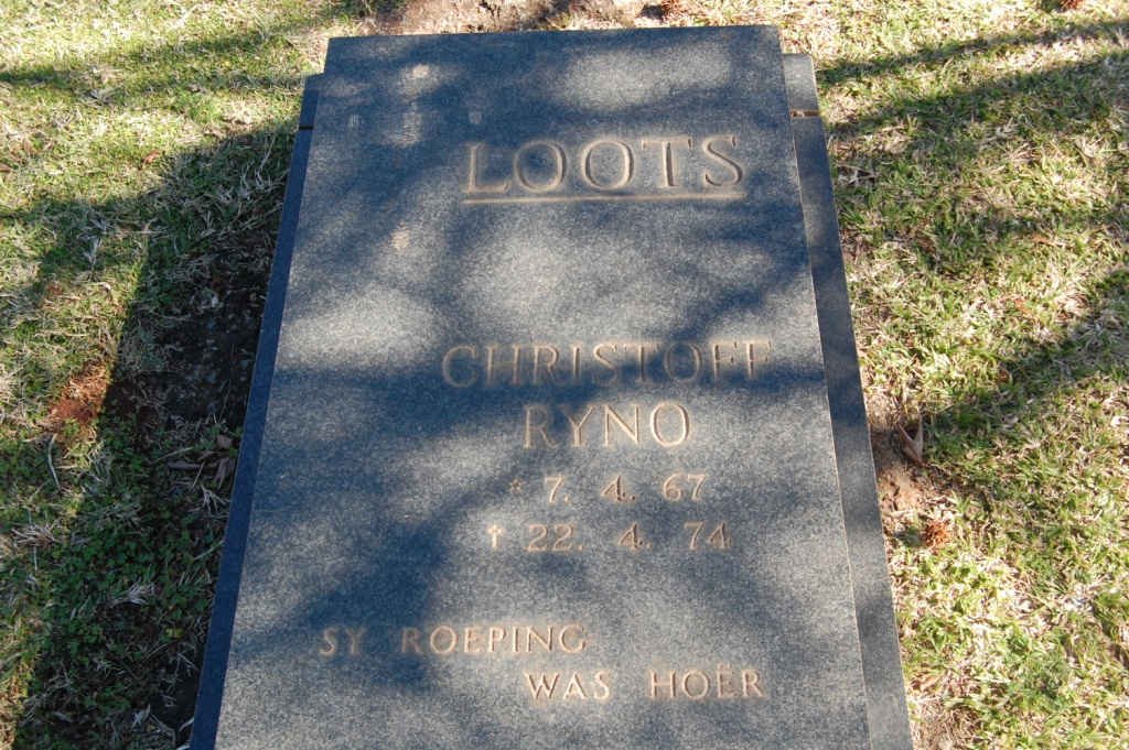 LOOTS Christoff Ryno 1967-1974
