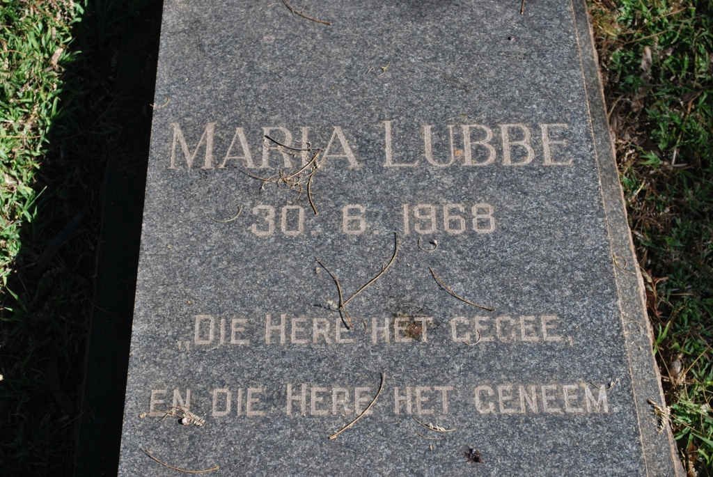 LUBBE Maria -1968