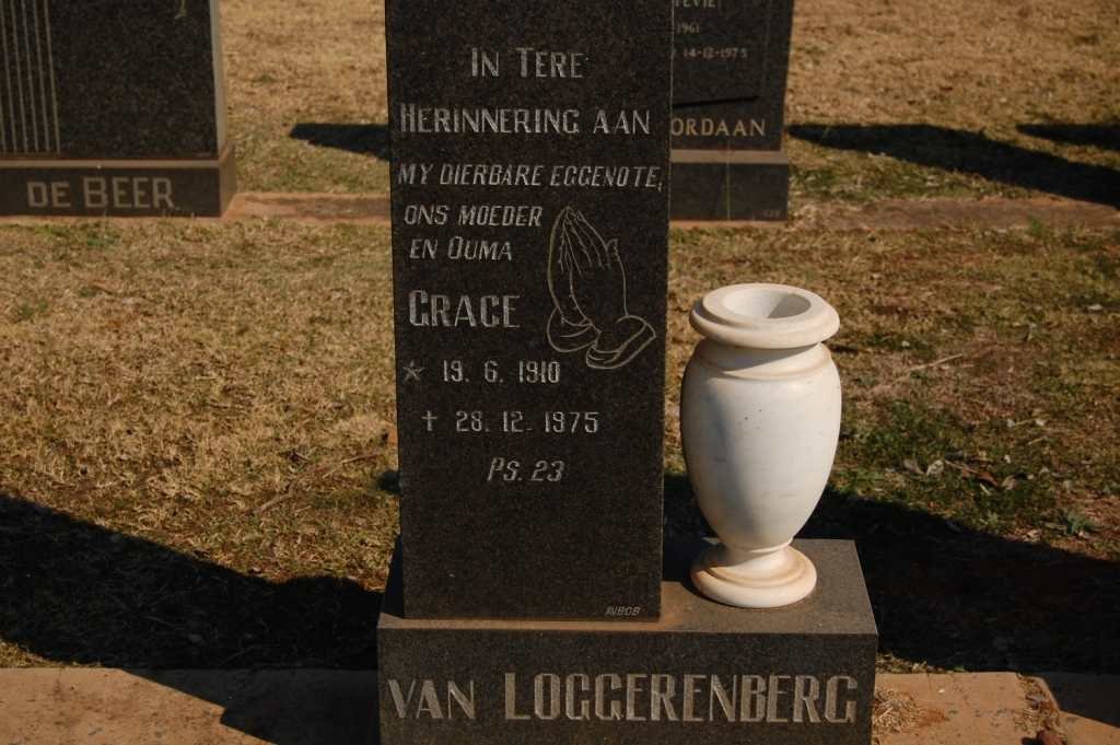 LOGGERENBERG Grace, van 1910-1975