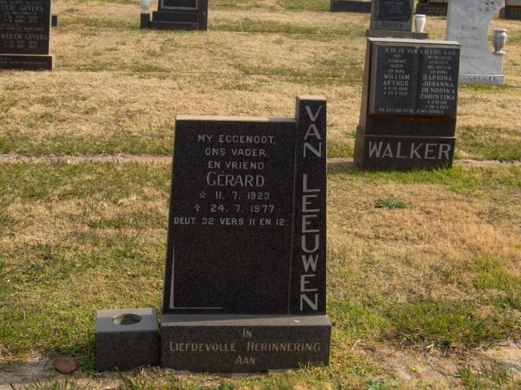 LEEUWEN Gerard, van 1923-1977