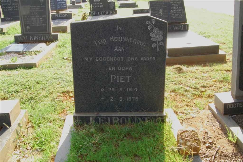 LEIPOLDT Piet 1914-1979