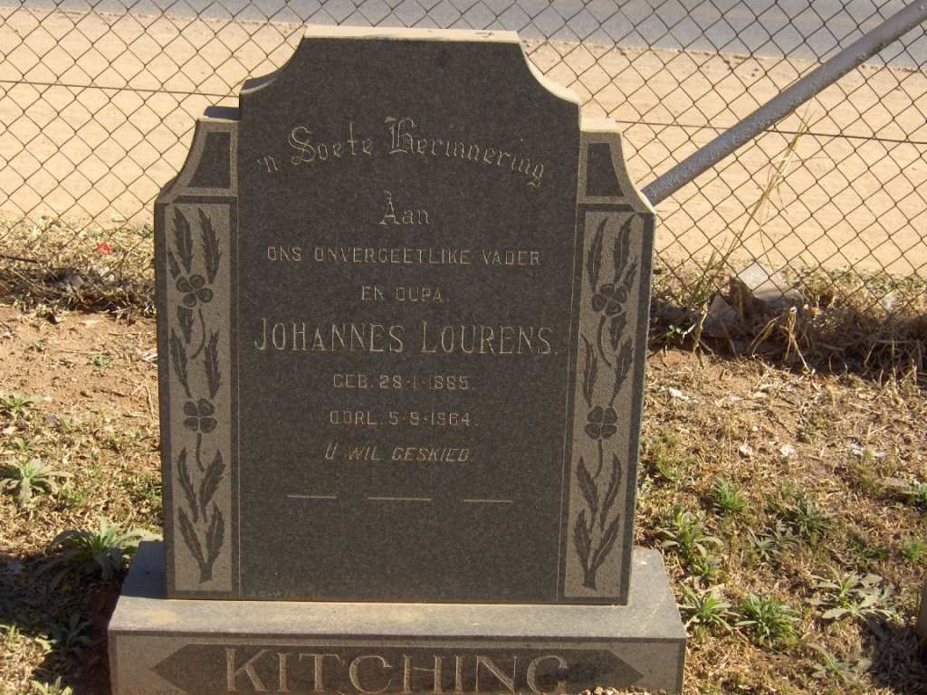 LOURENS Johannes 1885-1964