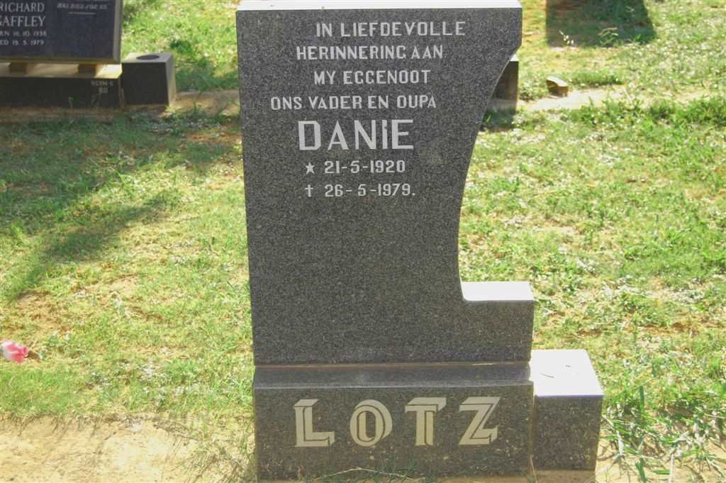 LOTZ Danie 1920-1979