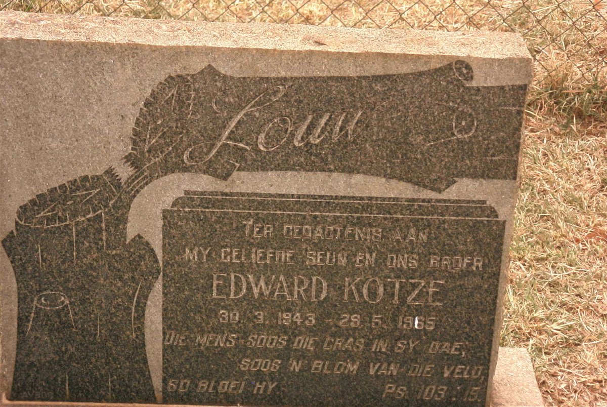LOUW Edward Kotze 1943-1965