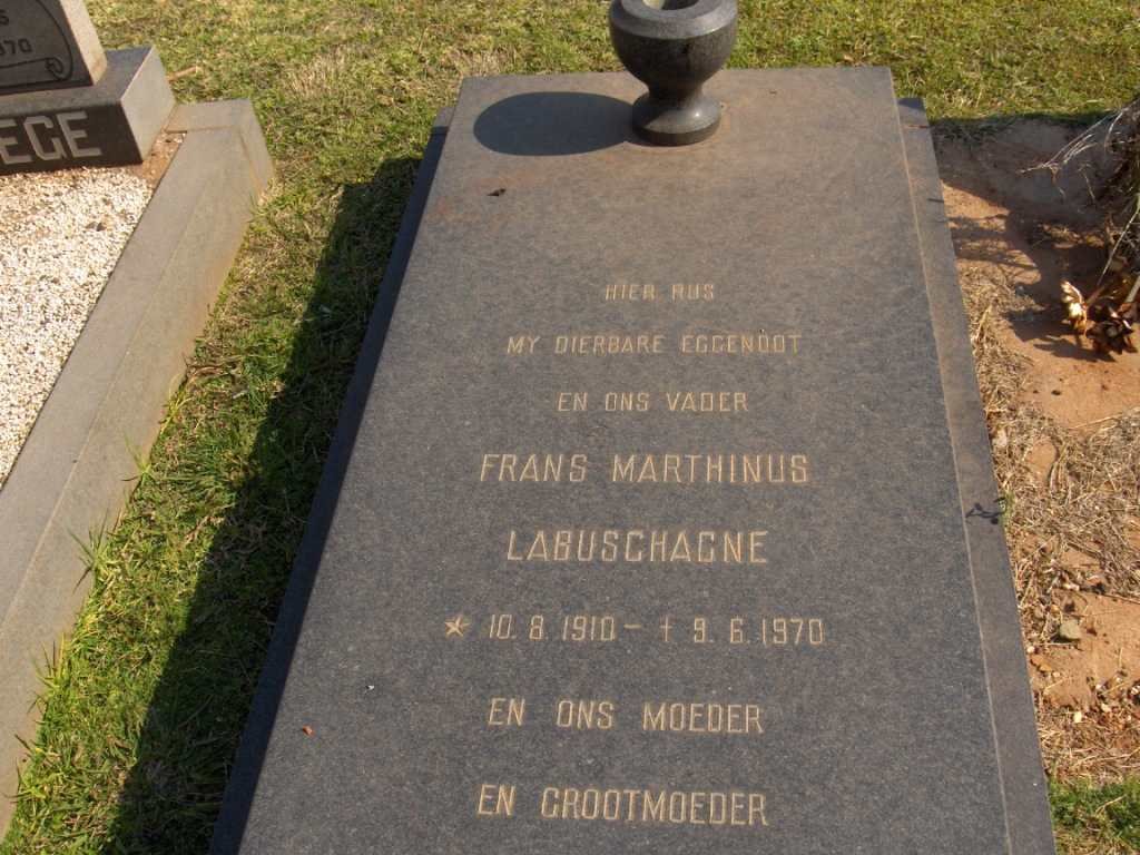 LABUSCHAGNE Frans Marthinus 1910-1970