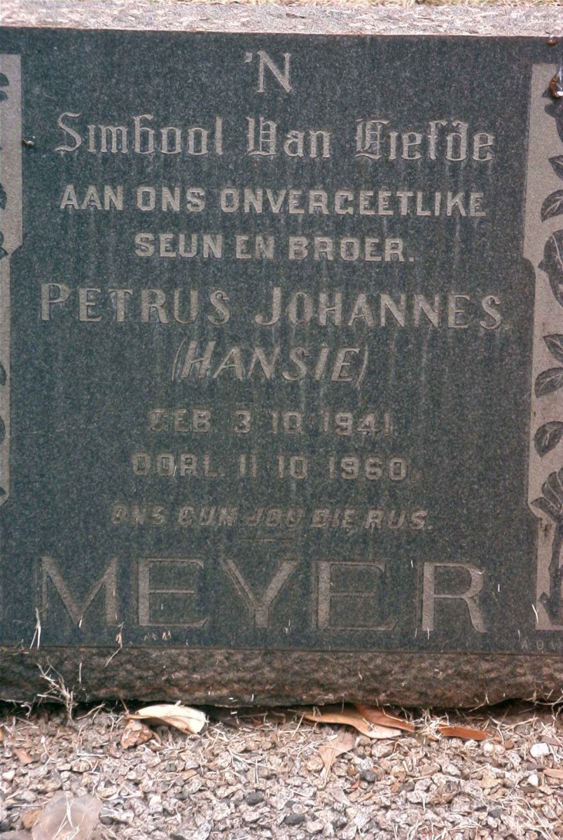MEYER Petrus Johannes 1941-1960