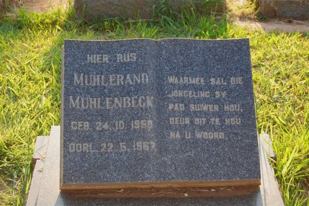 MUHLENBECK Muhlerand 1950-1967