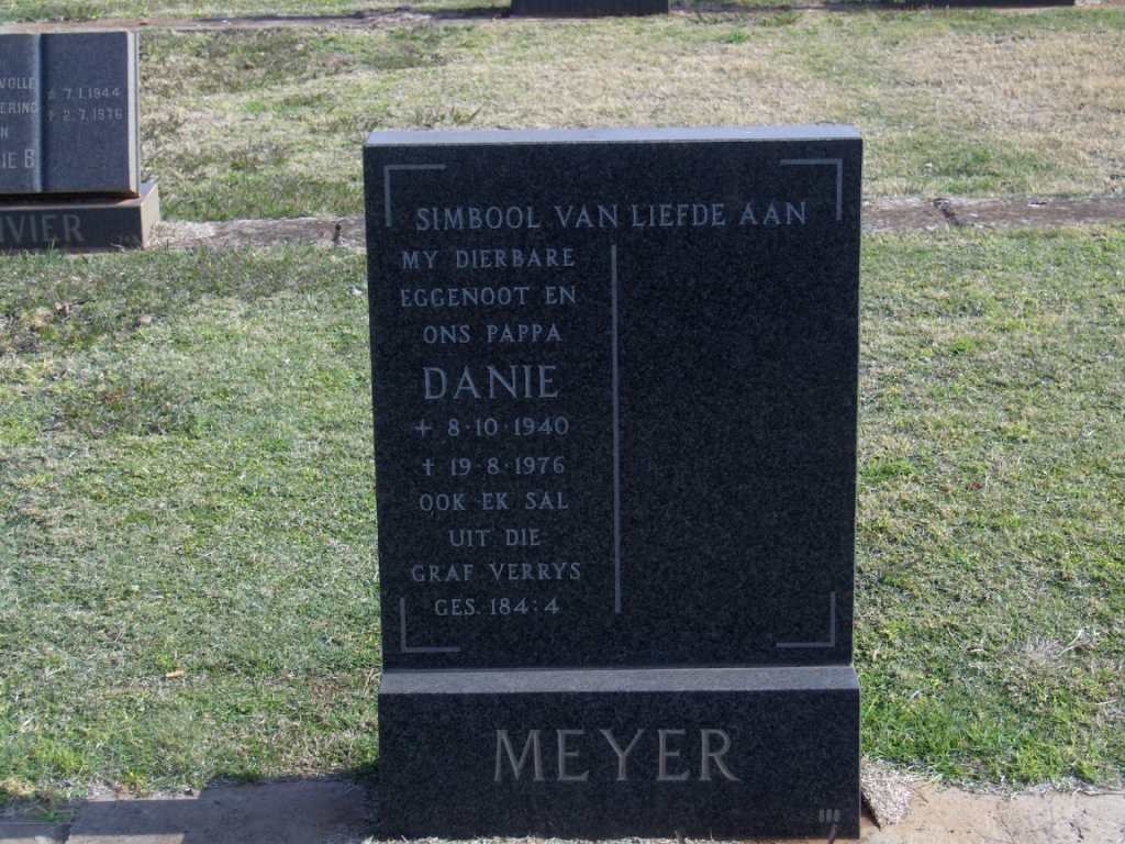 MEYER Danie 1940-1976