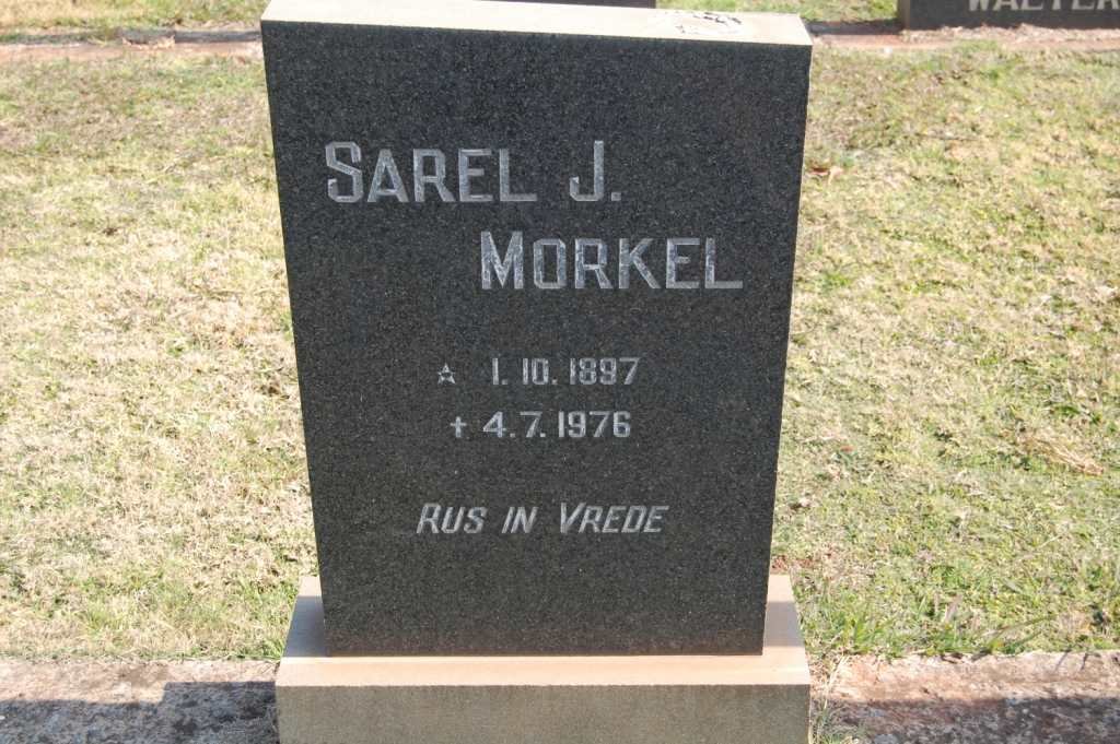 MORKEL Sarel J. 1897-1976