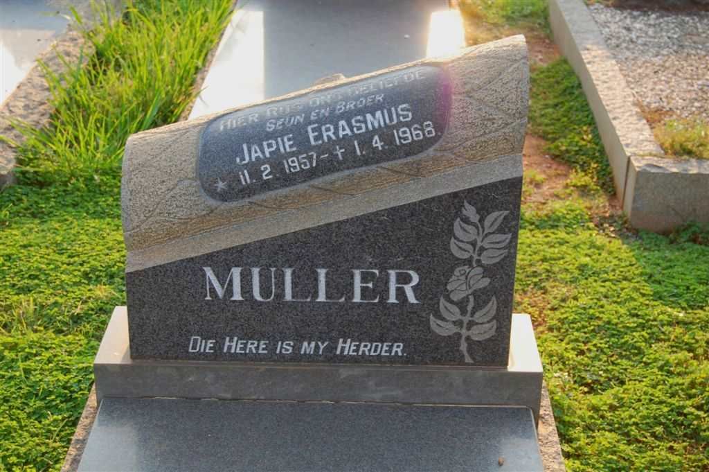 MULLER Japie Erasmus 1957-1968