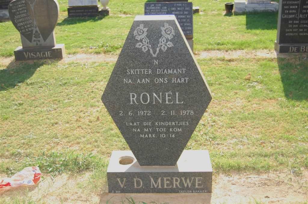 MERWE Ronél ,v.d. 1972-1978
