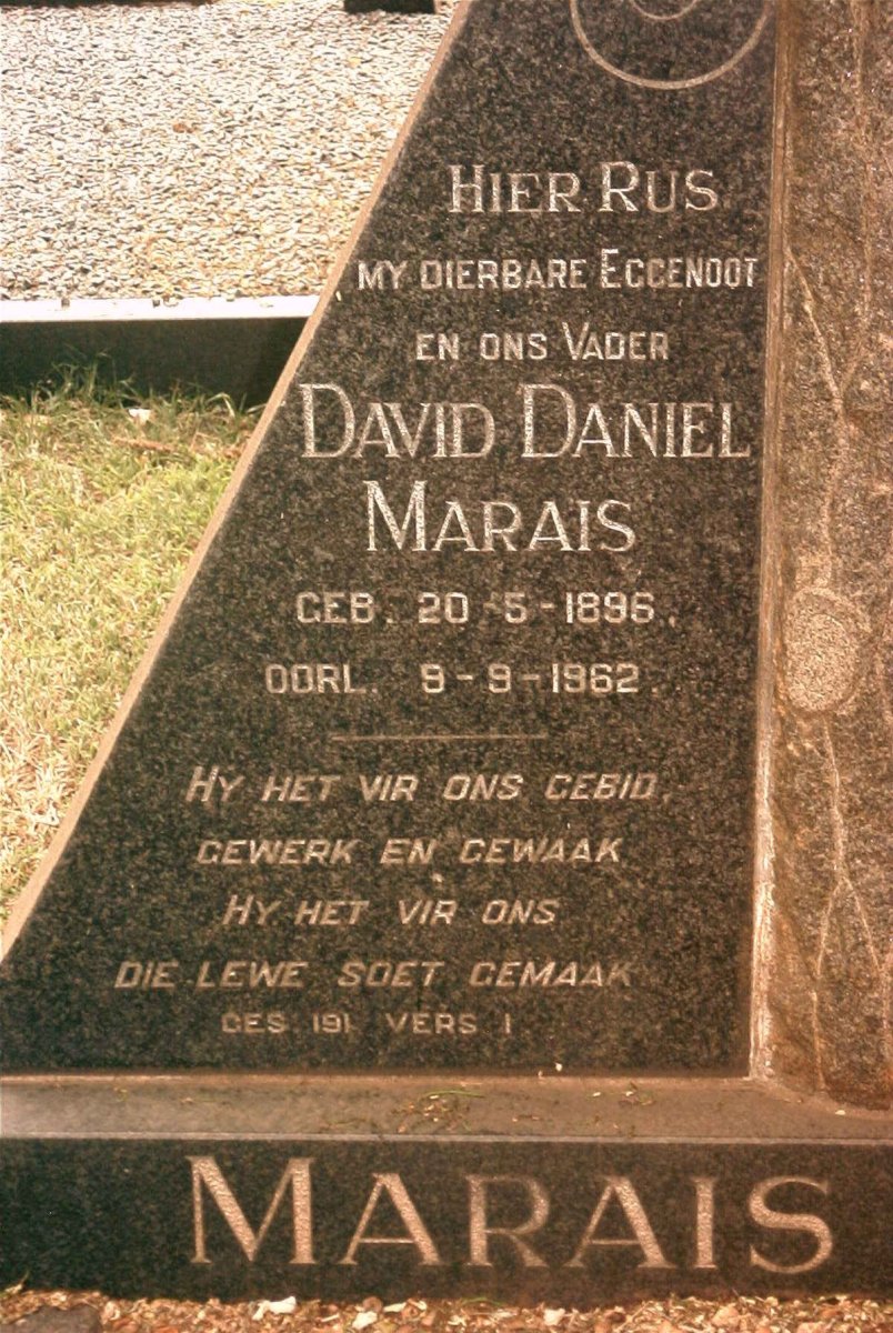 MARAIS David Daniel 1896-1962