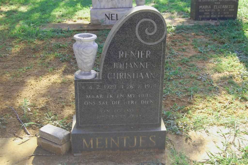 MEINTJES Renier Johannes Christiaan 1929-1979