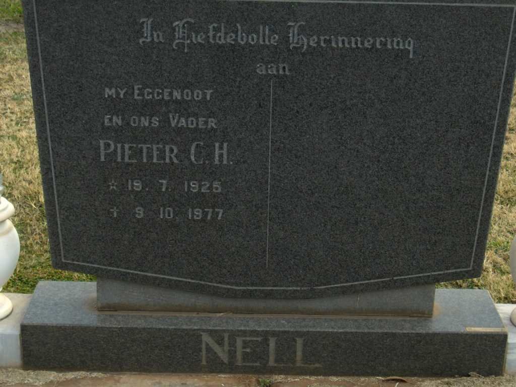NELL Pieter C.H. 1925-1977