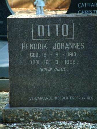 OTTO Hendrik Johannes 1913-1966