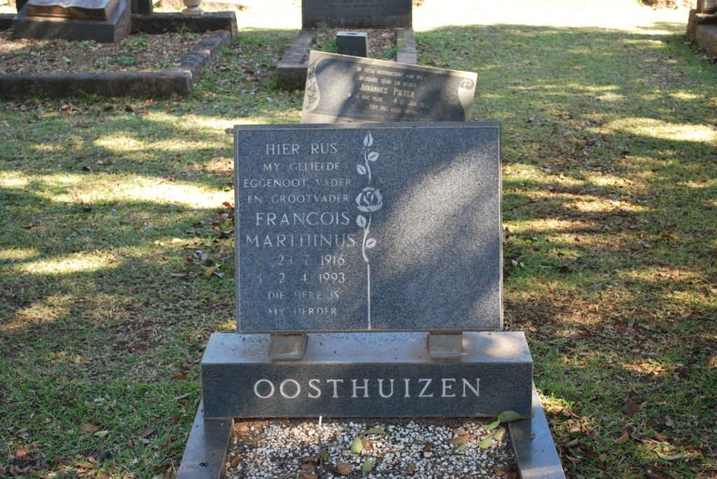 OOSTHUIZEN Francois Marthinus 1916-1993