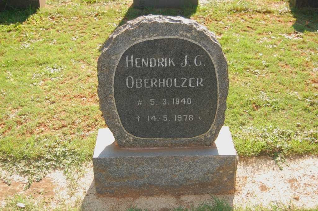 OBERHOLZER Hendrik J.G. 1940-1978