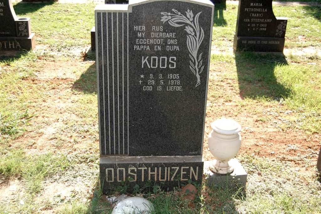 OOSTHUIZEN Koos 1905-1978