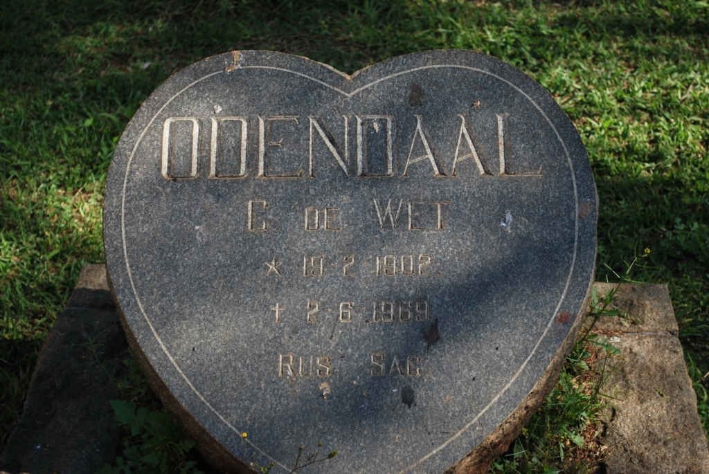 ODENDAAL C. de Wet 1902-1969
