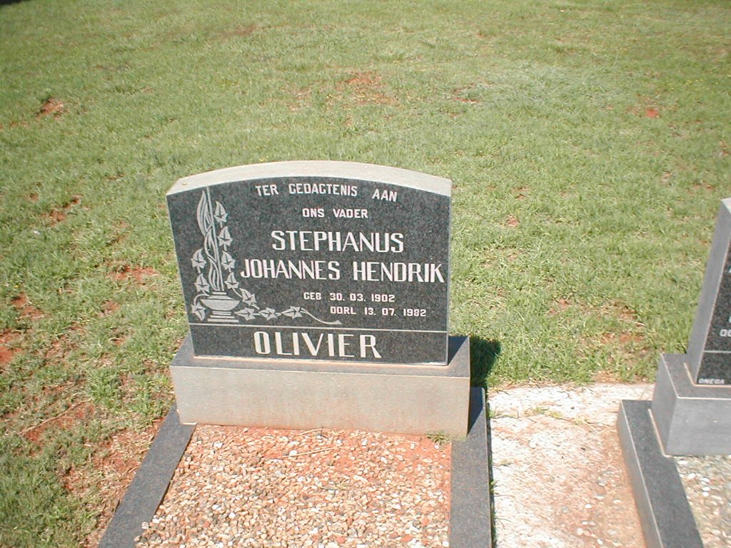 OLIVIER Stephanus Johannes Hendrik 1902-1982