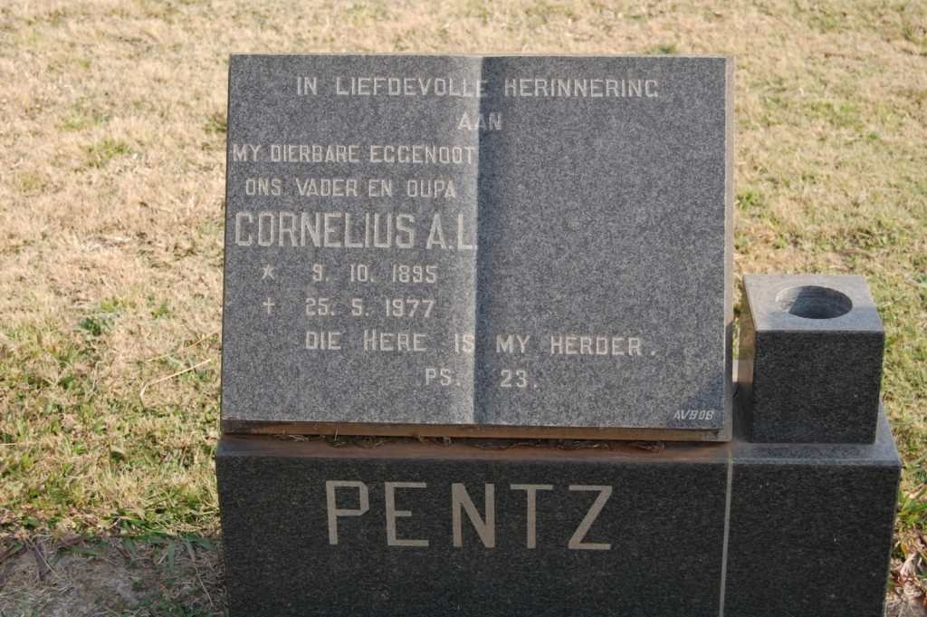 PENTZ Cornelius A.L. 1895-1977