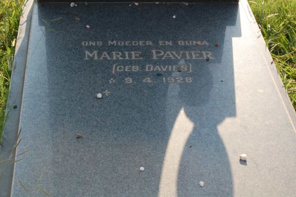 PAVIER Marie nee DAVIES 1928-