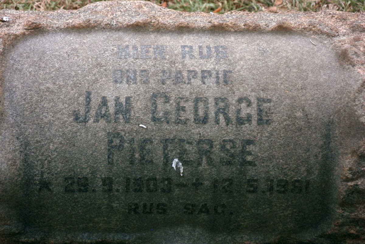 PIETERSE Jan George 1903-1961