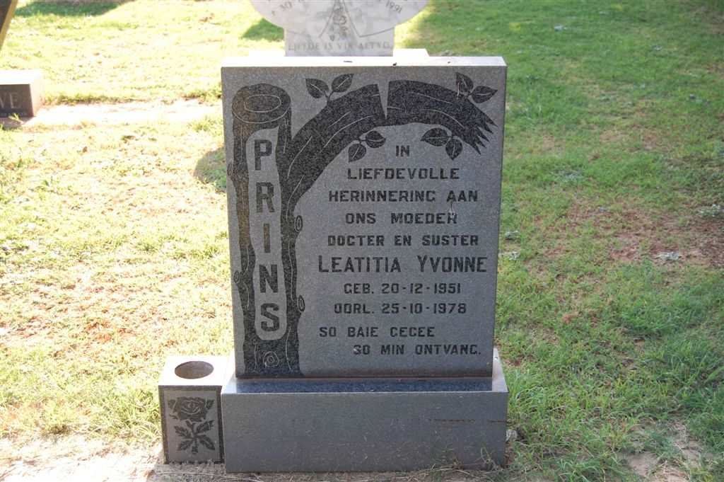 PRINS Leatitia Yvonne 1951-1978