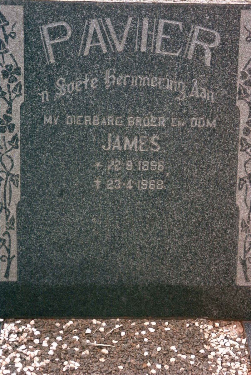 PAVIER James 1896-1968