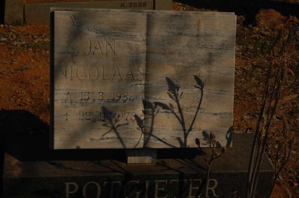 POTGIETER Jan Nicolaas 1932-1978