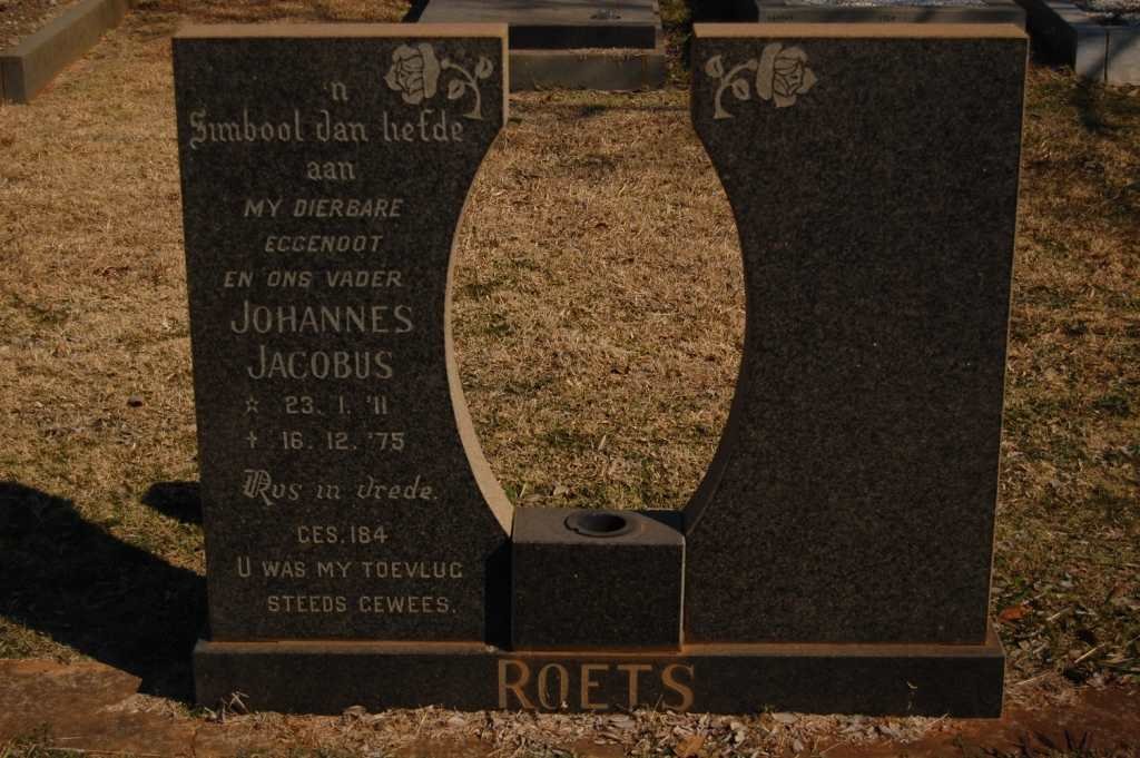 ROETS Johannes Jacobus 1911-1975