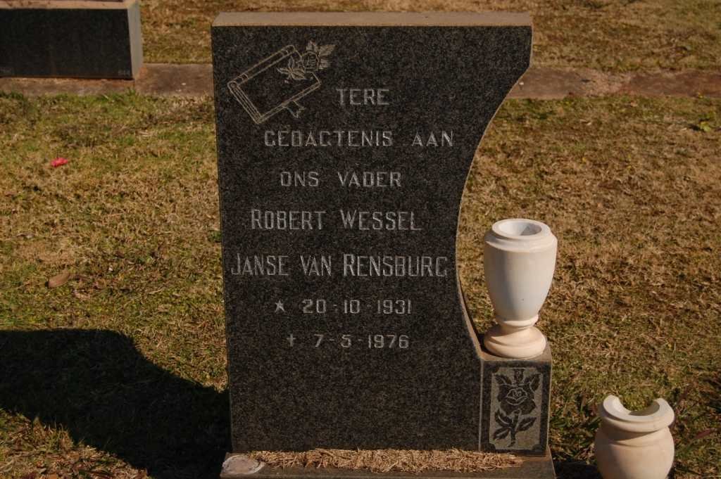 RENSBURG Robert Wessel, Janse van 1931-1976
