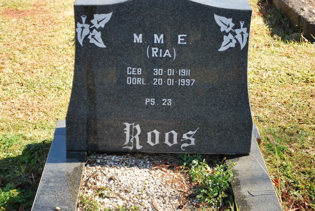 ROOS M.M.E. 1911-1997