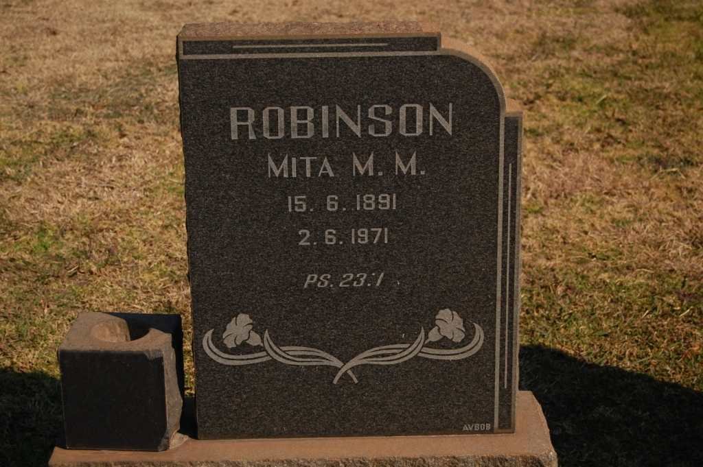 ROBINSON Mita M.M. 1891-1971