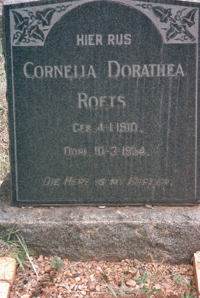 ROETS Cornelia Dorathea 1910-1954