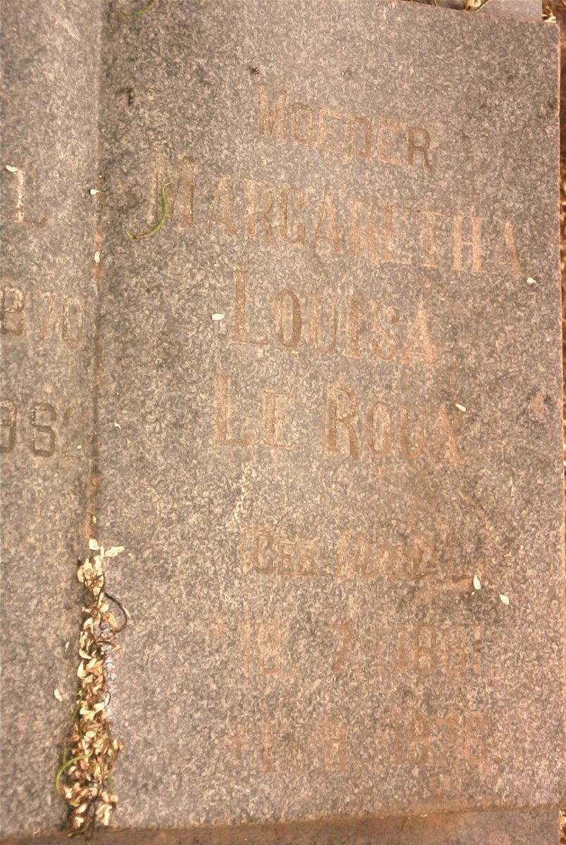ROUX Margaretha Louisa, le