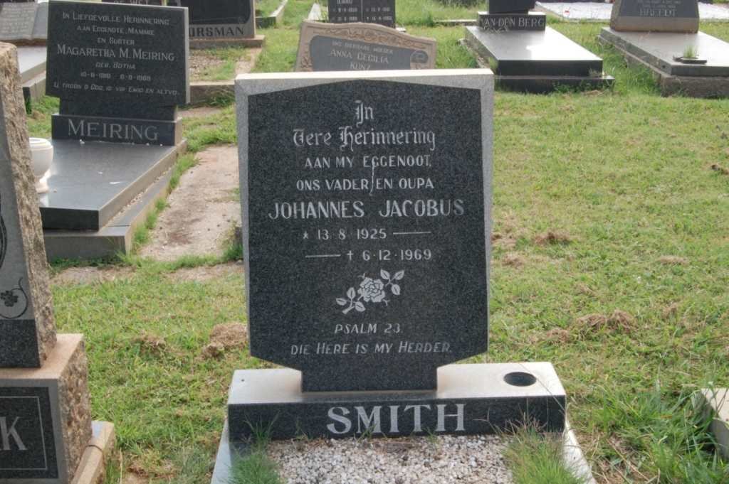 SMITH Johannes Jacobus 1925-1969